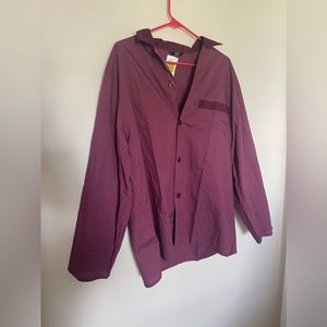 Marks & Spencer mens burgundy top - size Large